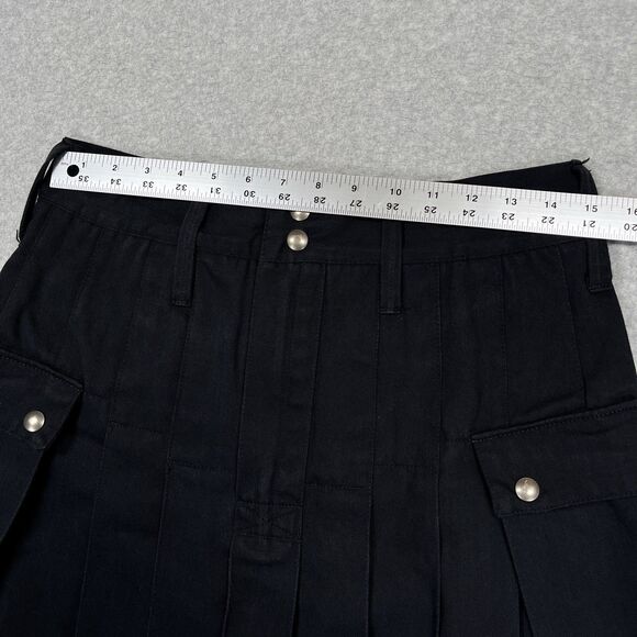 Utilikilts Tactical Kilt Mens 30 x 21 Black Solid Pleated Made in USA Pockets - Picture 4 of 7